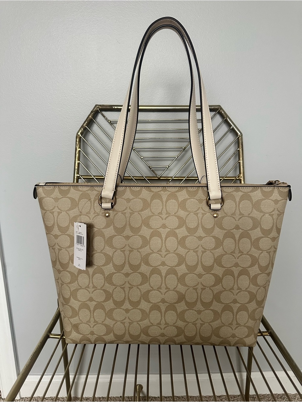 Coach Signature Canvas Tote - Picture 2 of 4